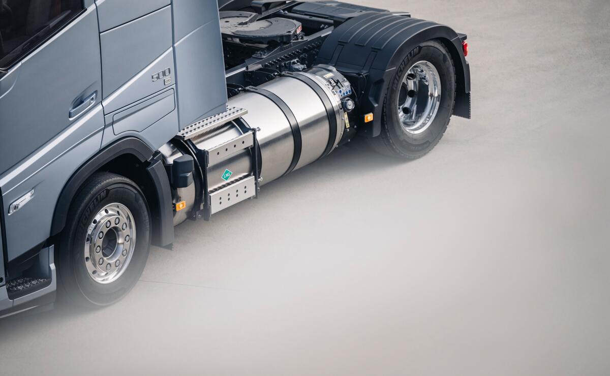 Volvo met (bio-)LNG-tank Volvo met (bio-)LNG-tank