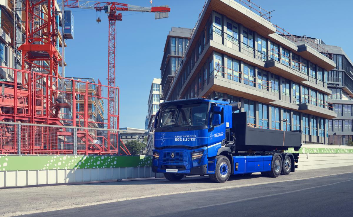 Renault Trucks E-Tech C bouwplaats Renault Trucks E-Tech C bouwplaats