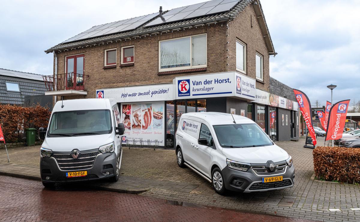 Renault Master en Renault Kangoo voor Slagerij van der Horst