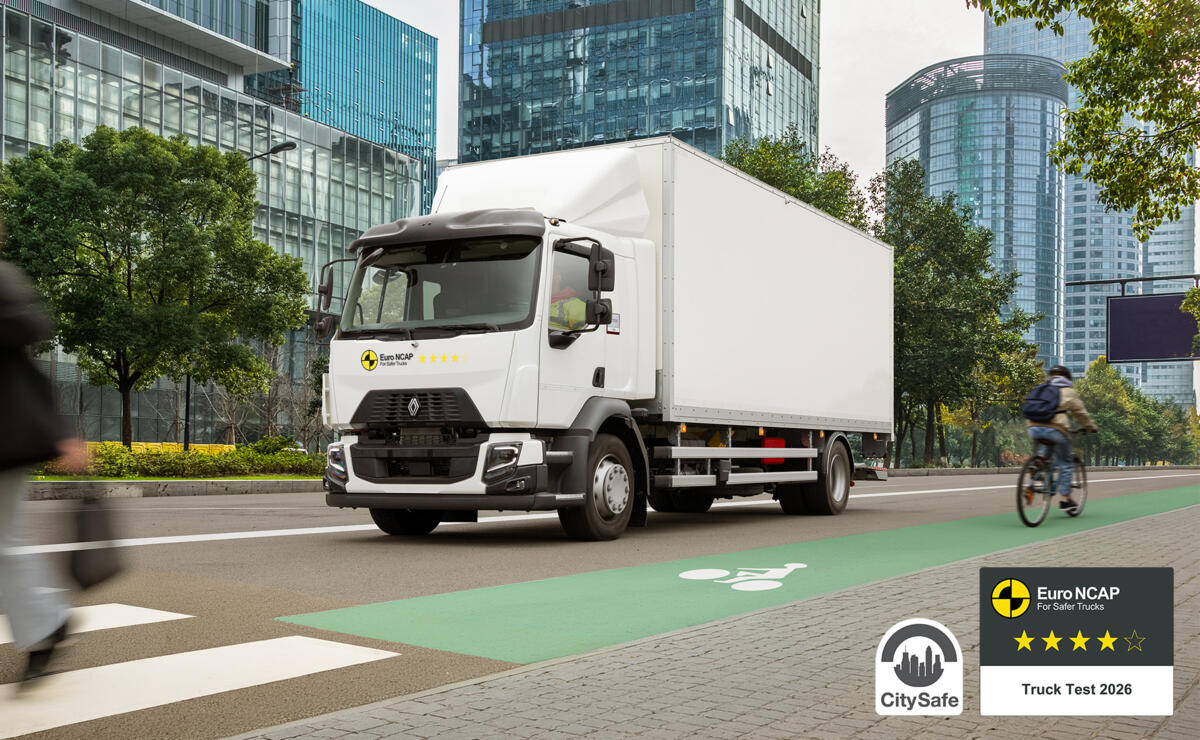 Renault Trucks D Euro NCAP 4 sterren Renault Trucks D Euro NCAP 4 sterren