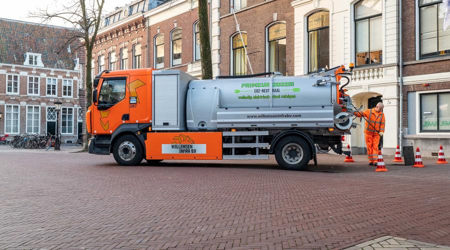 De Renault Trucks E-Tech D in bedrijf op het Domplein_header